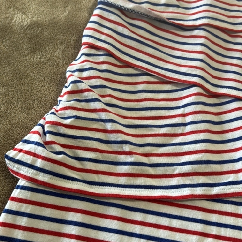 J.‎ McLaughlin Nicola Cotton Blend Striped Sleeveless Mini Dress - Picture 4 of 12